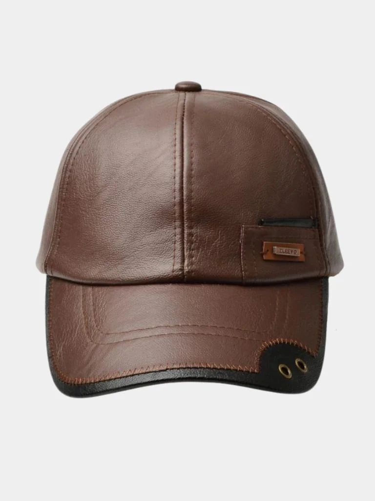 Rustic Crown Leather Cap | Savile & Co.