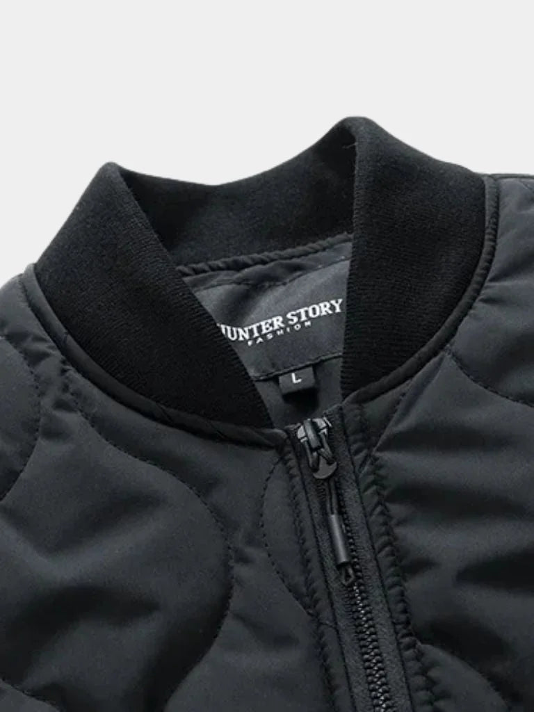 Sherpa Sleeves Padded Bomber Jacket | Savile & Co.