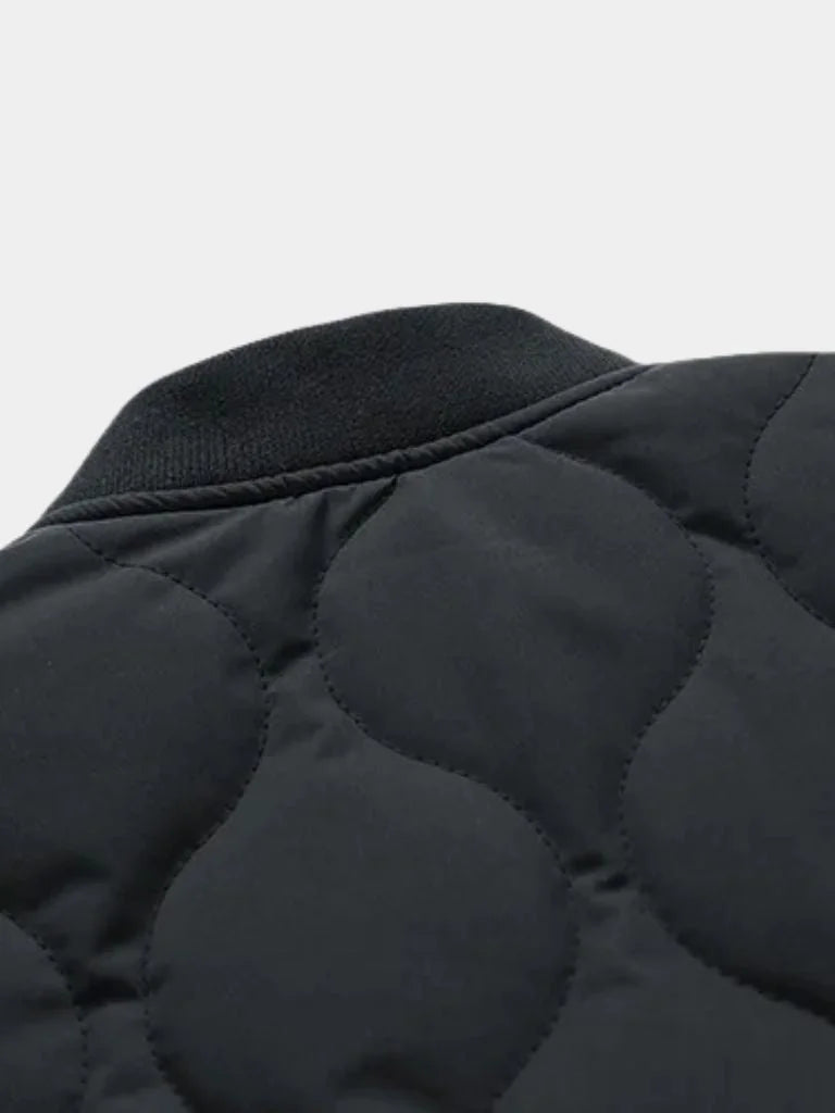 Sherpa Sleeves Padded Bomber Jacket | Savile & Co.