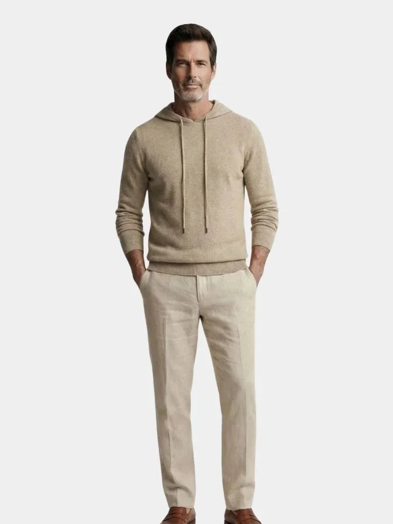 100% Cashmere Hooded Sweater | Savile & Co.