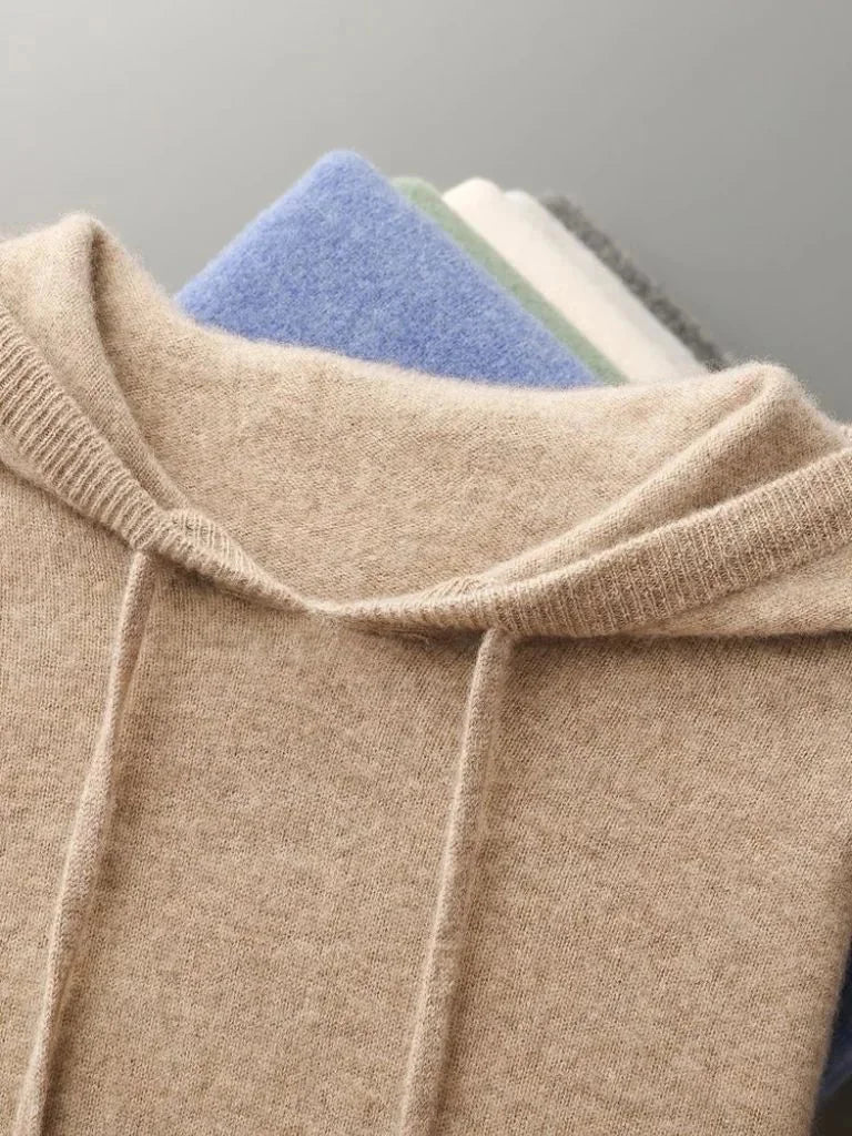 100% Cashmere Hooded Sweater | Savile & Co.