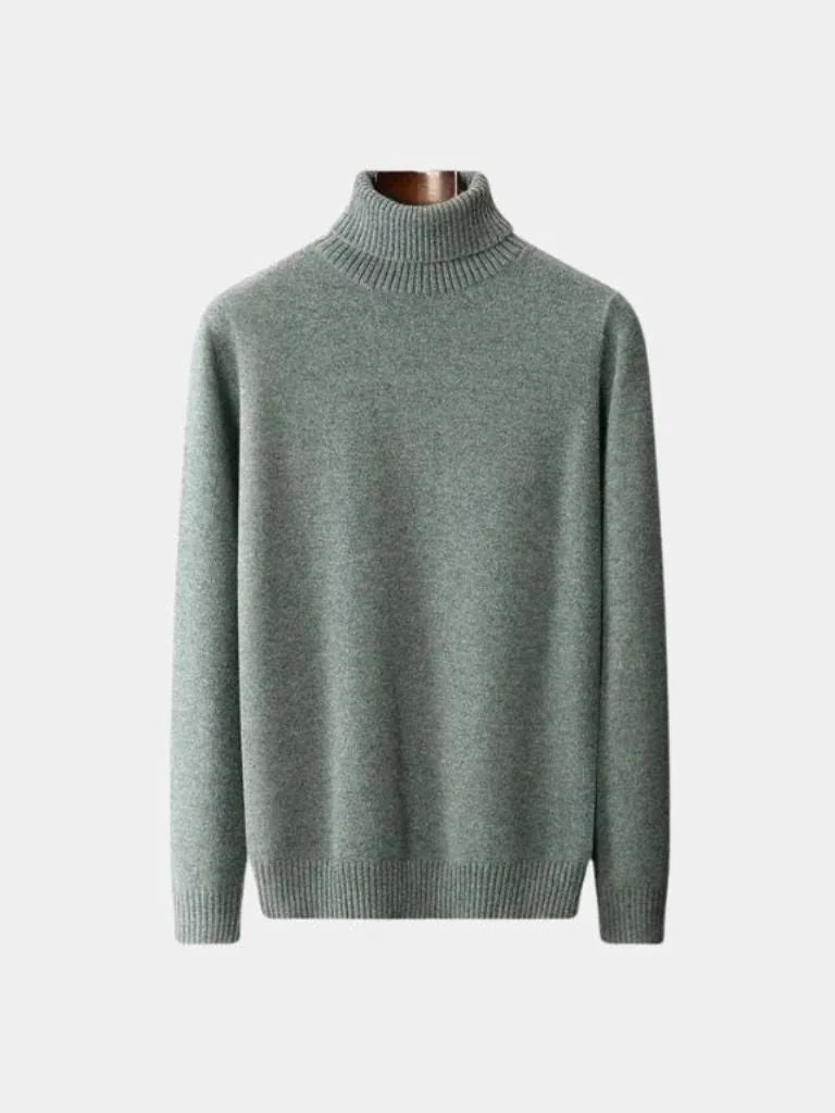 100% Merino Wool Turtleneck Sweater | Savile & Co.
