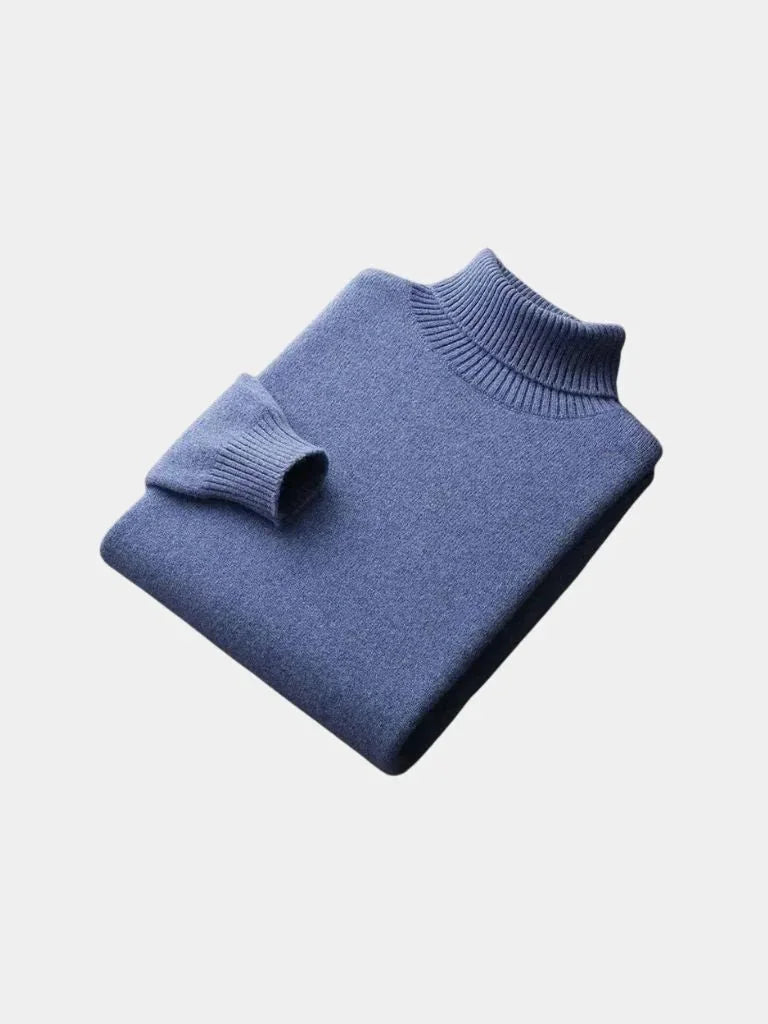 100% Merino Wool Turtleneck Sweater | Savile & Co.