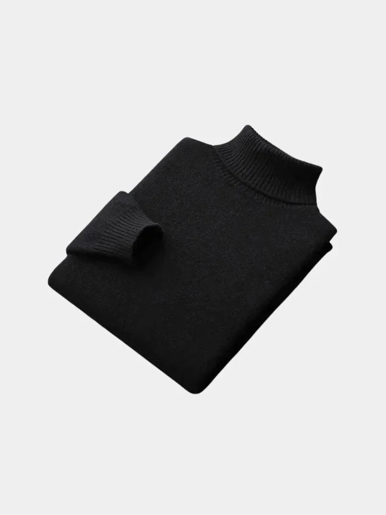 100% Merino Wool Turtleneck Sweater | Savile & Co.
