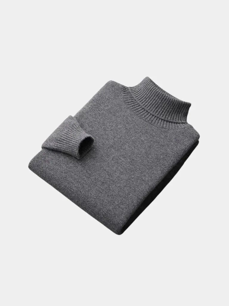 100% Merino Wool Turtleneck Sweater | Savile & Co.