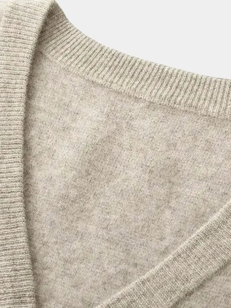 100% Merino Wool V Neck Knitwear Cardigan Sweater | Savile & Co.