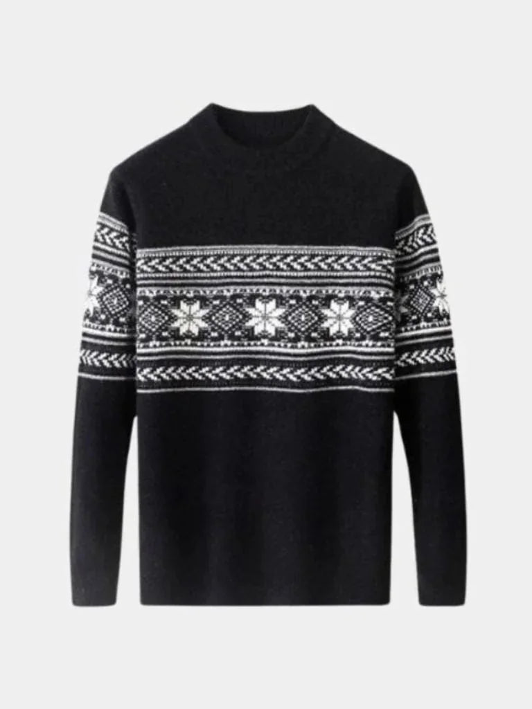 100% Wool Fair Isle Pullover Sweater Jumper | Savile & Co.