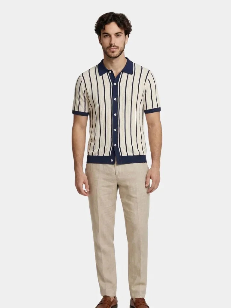 Atlantic Frame Knit Polo | Savile & Co.