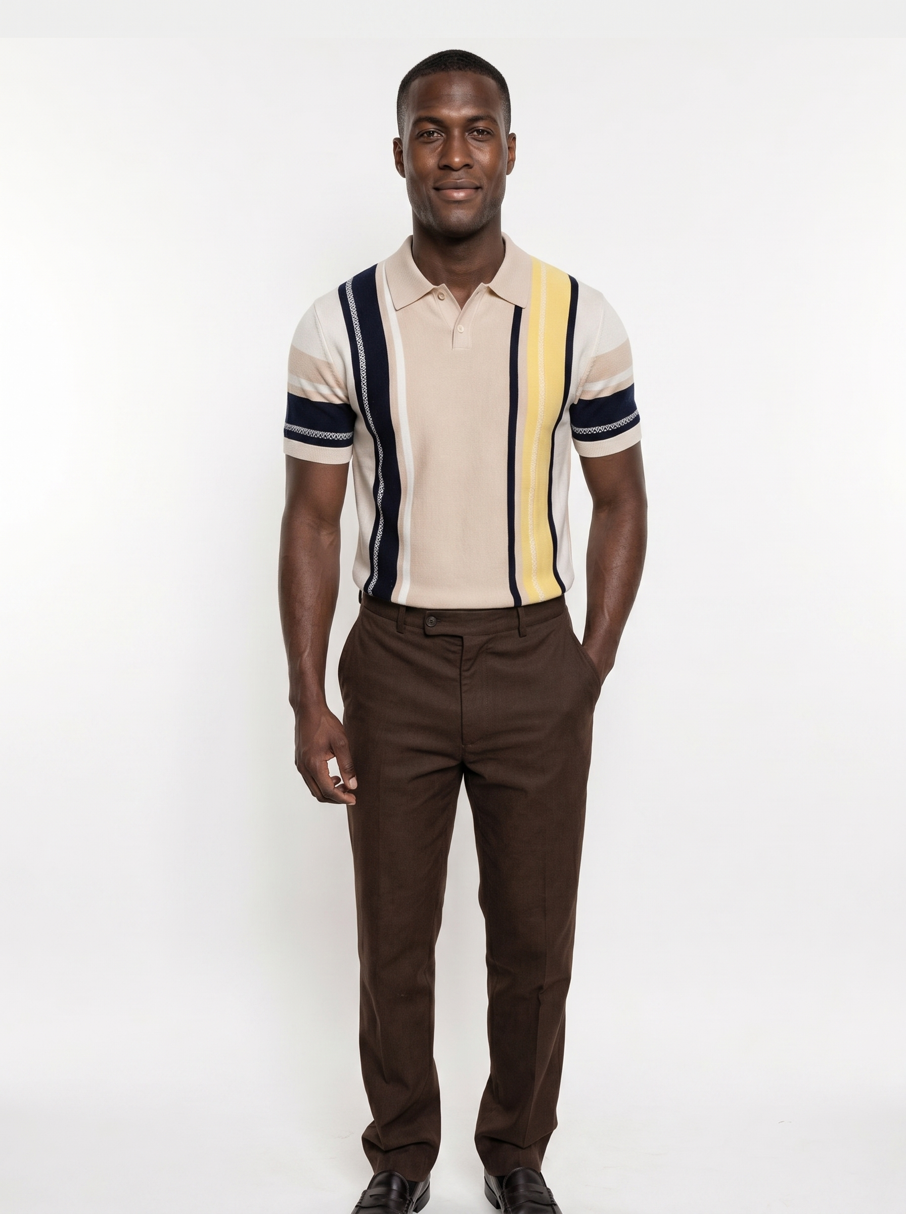 Sundown Stripes Polo | Savile & Co.