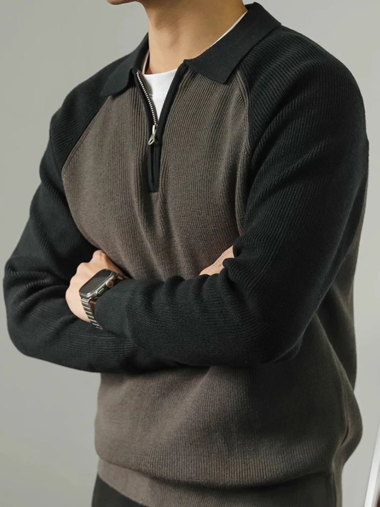 Raglan Quarter Zip Sweater | Savile & Co.