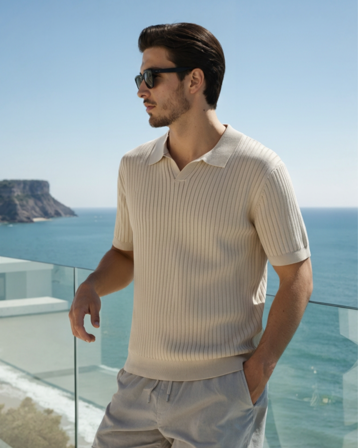 Premium Ribbed Polo | Savile & Co.