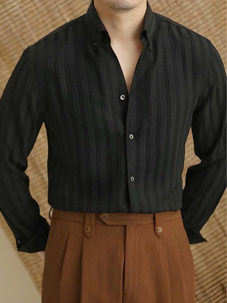 Striped Button Down Seersucker Shirt | Savile & Co.