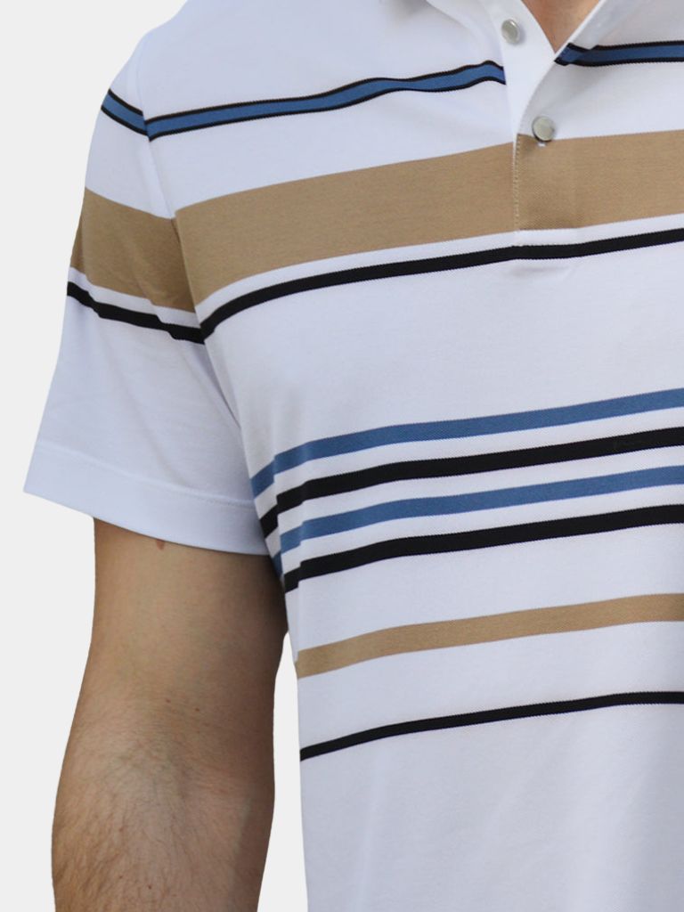 Sunset Stripe Polo | Savile & Co.