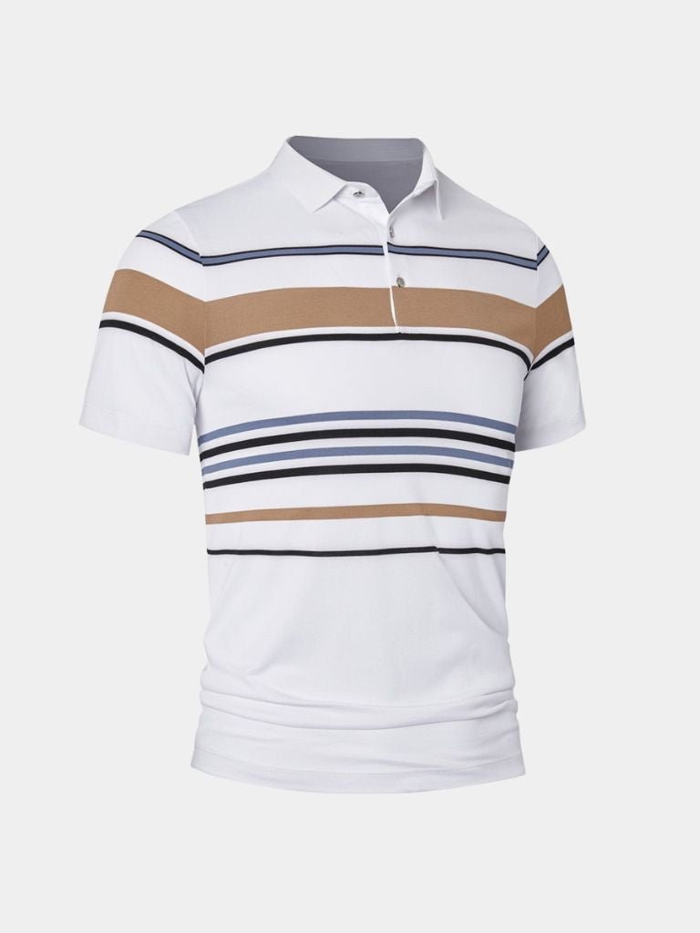 Sunset Stripe Polo | Savile & Co.