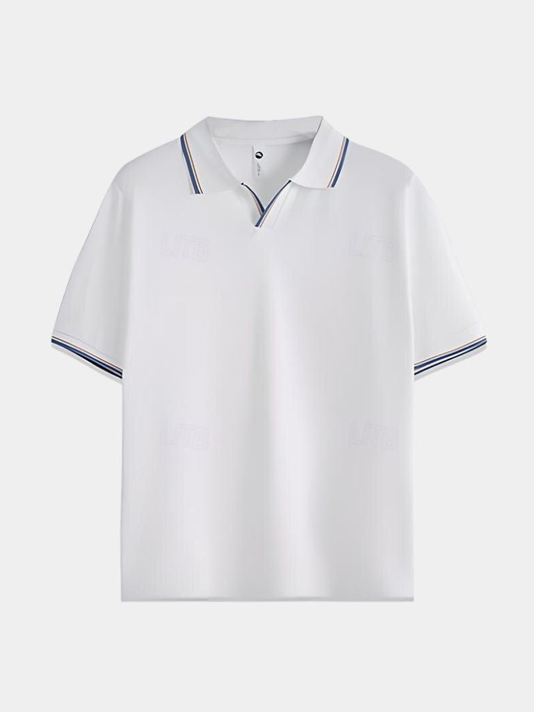 Timeless Black V-Neck Polo | Savile & Co.
