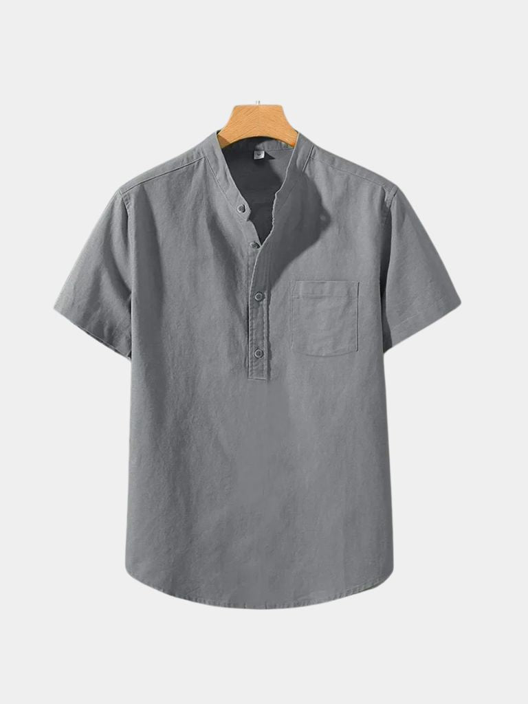 White Wellspring Linen T-Shirt | Savile & Co.
