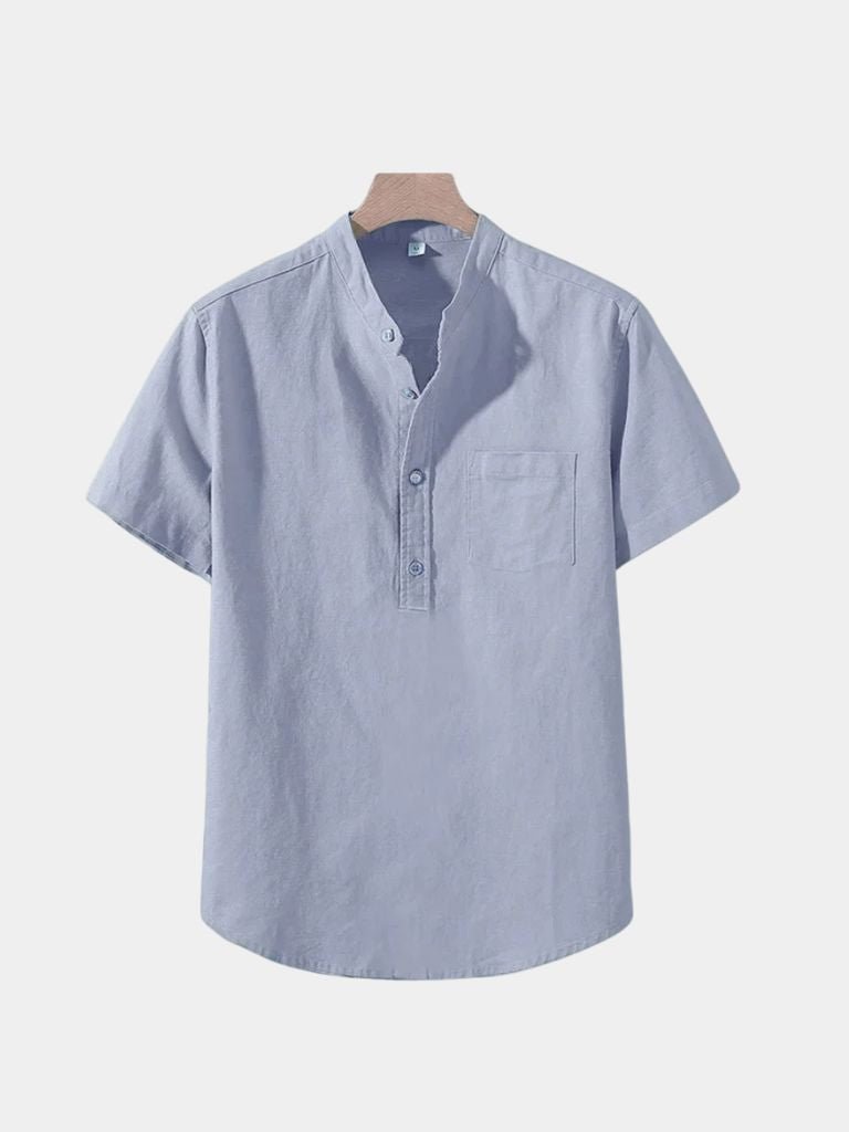 White Wellspring Linen T-Shirt | Savile & Co.