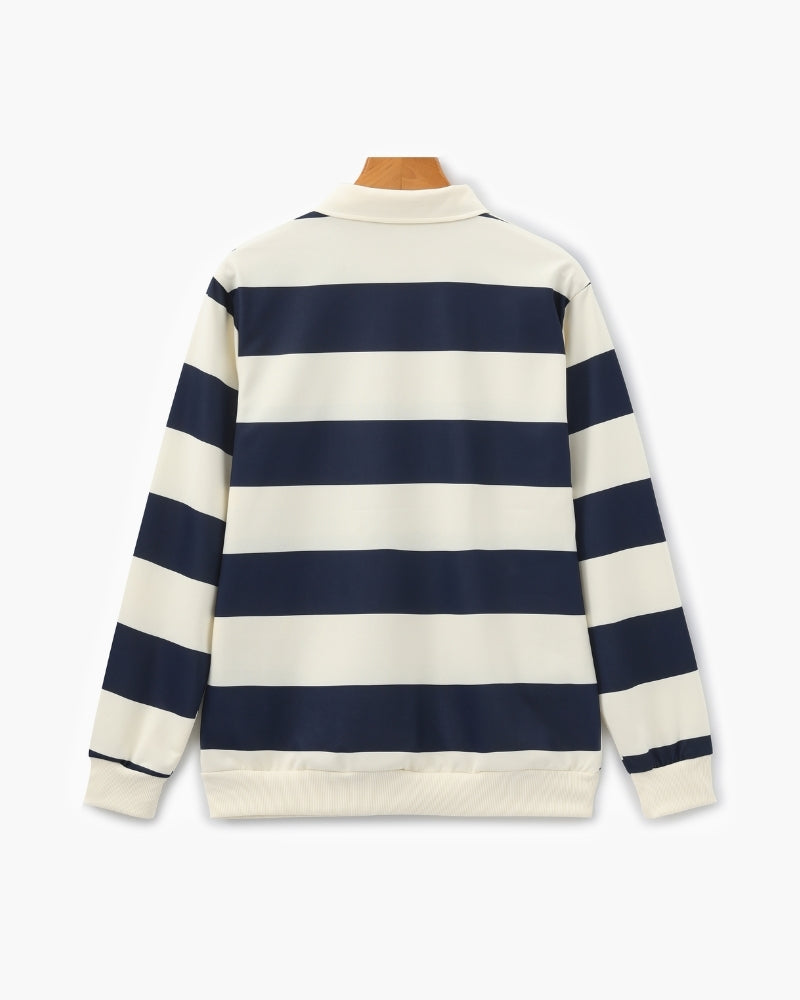 Vintage Stripe Rugby Polo | Savile & Co.