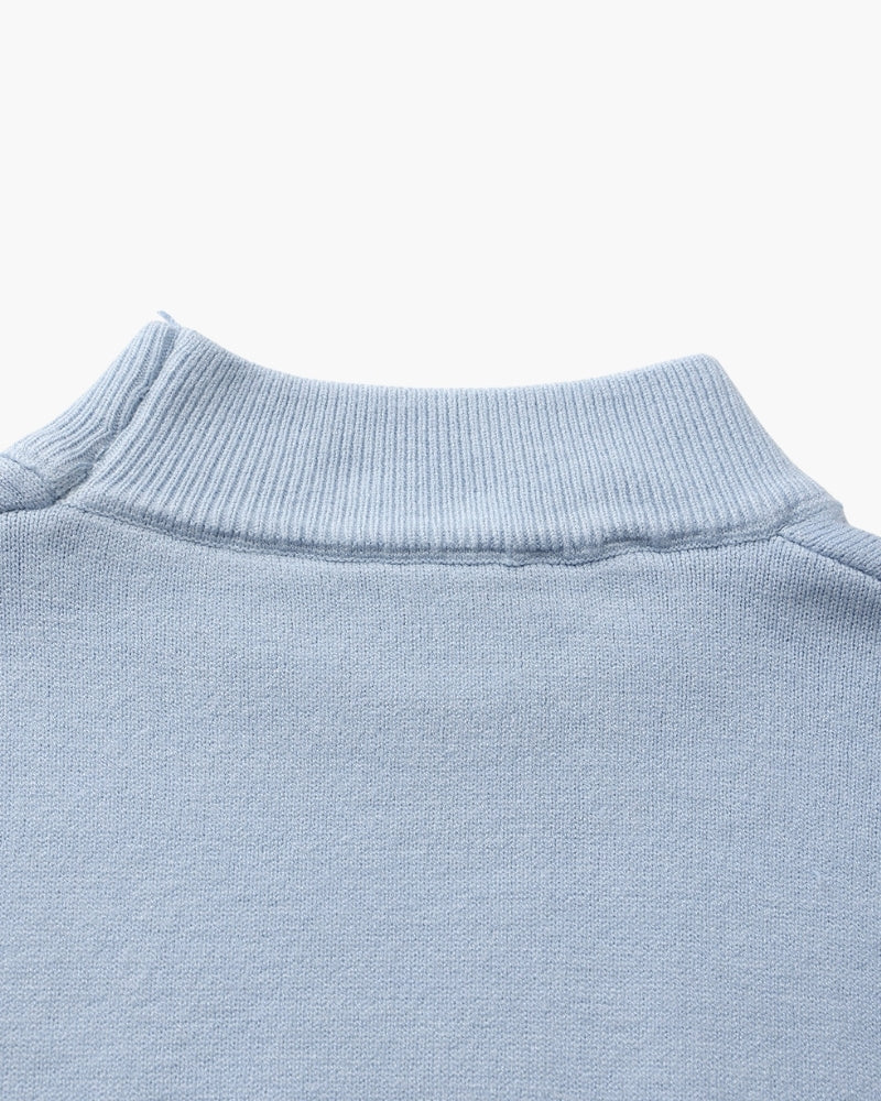 Essential Ribbed Mock Neck Sweater | Savile & Co.