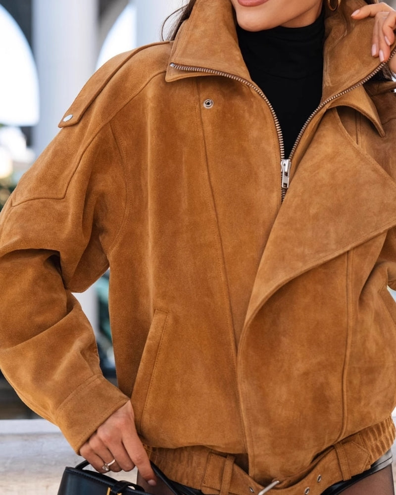 Vintage Suede Drape Jacket | Savile & Co.