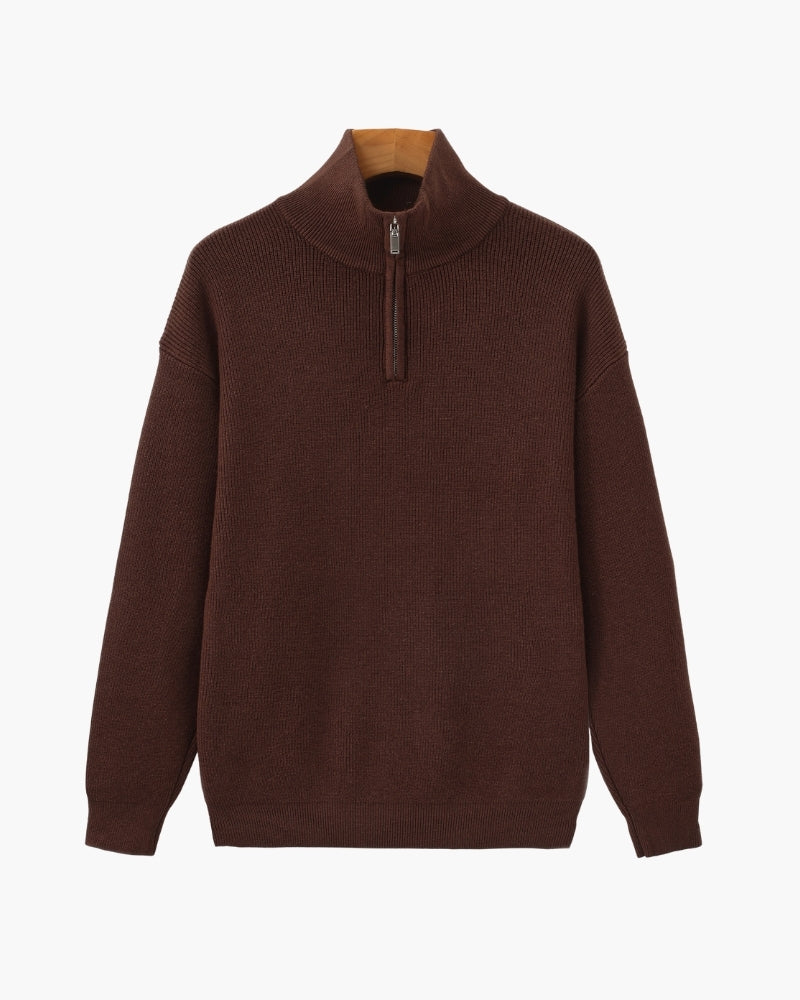 Refined Half-Zip Knit Pullover | Savile & Co.