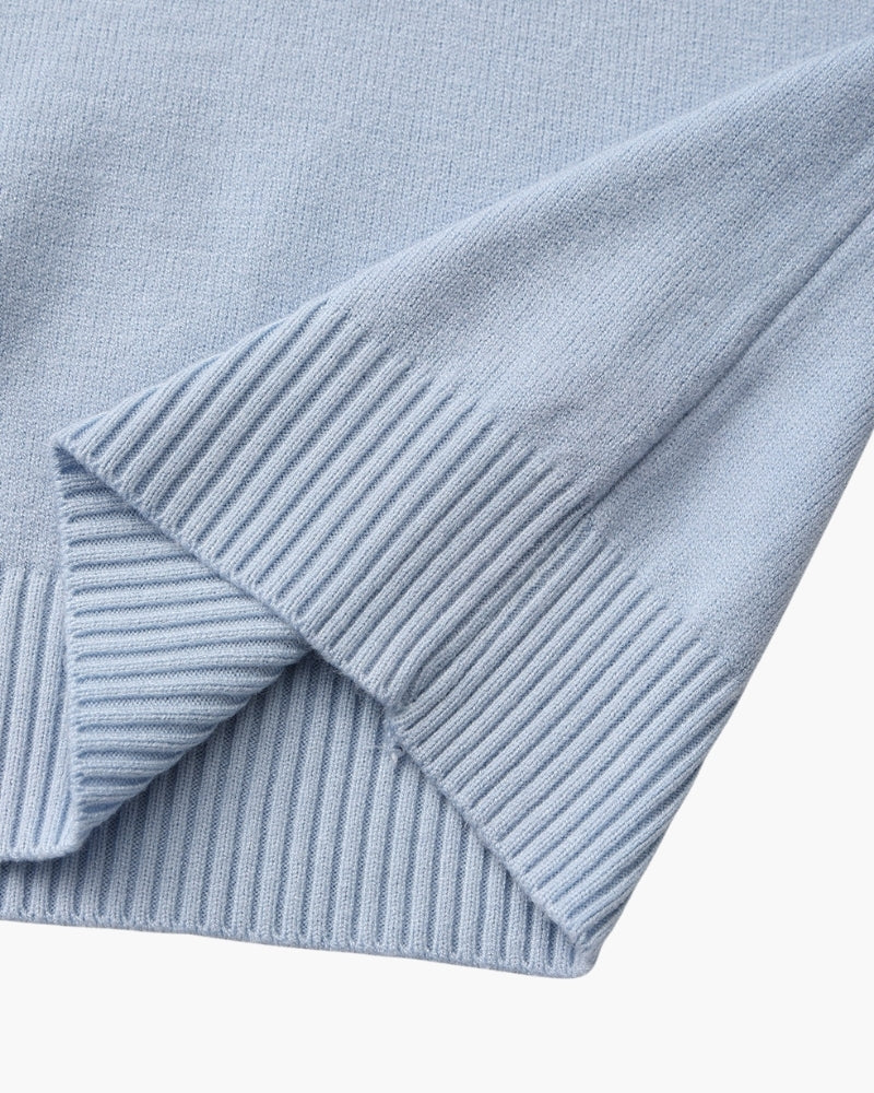 Essential Ribbed Mock Neck Sweater | Savile & Co.