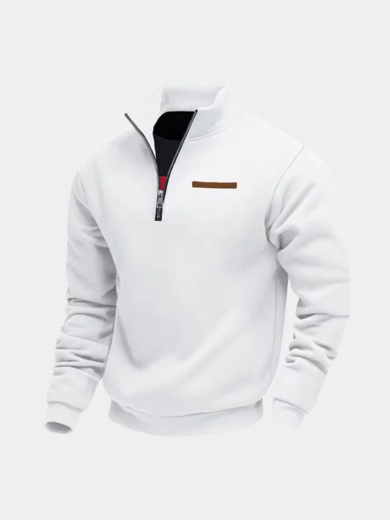Slate Urban High Collar Pullover | Savile & Co.