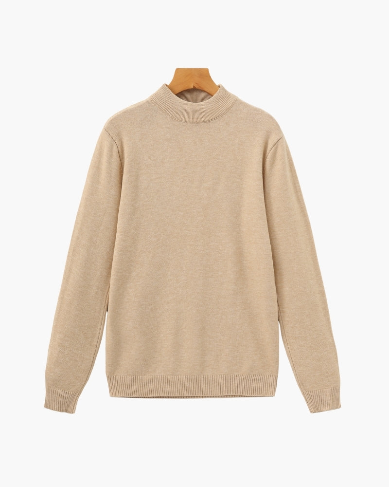 Essential Ribbed Mock Neck Sweater | Savile & Co.