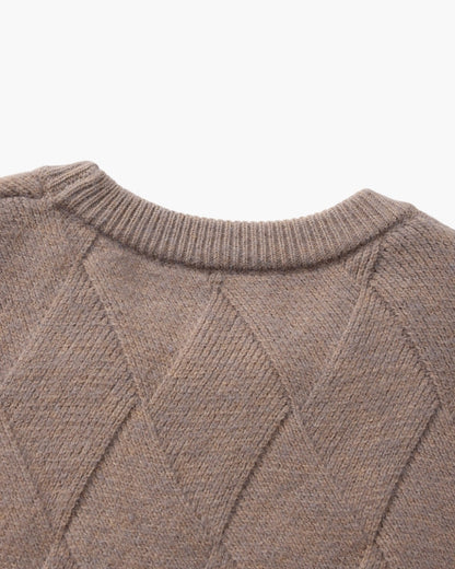 Diamond Knit Crewneck Sweater | Savile & Co.