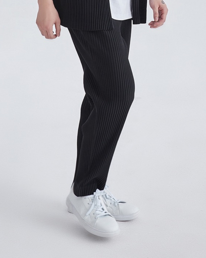 Ribbed Cotton Pantalon | Savile & Co.