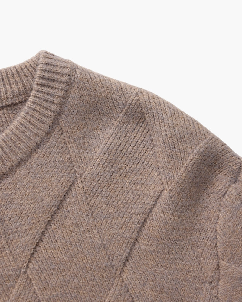 Diamond Knit Crewneck Sweater | Savile & Co.