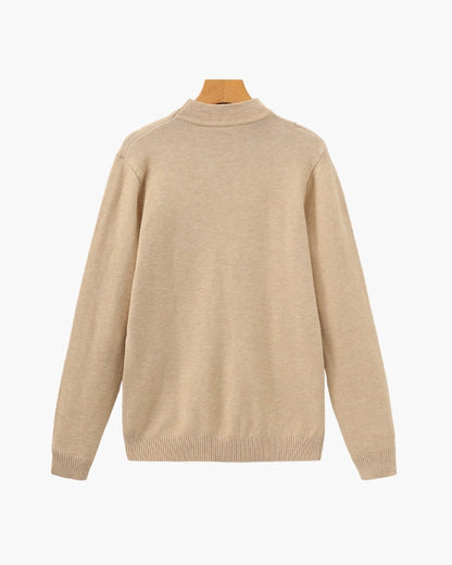 Essential Ribbed Mock Neck Sweater | Savile & Co.