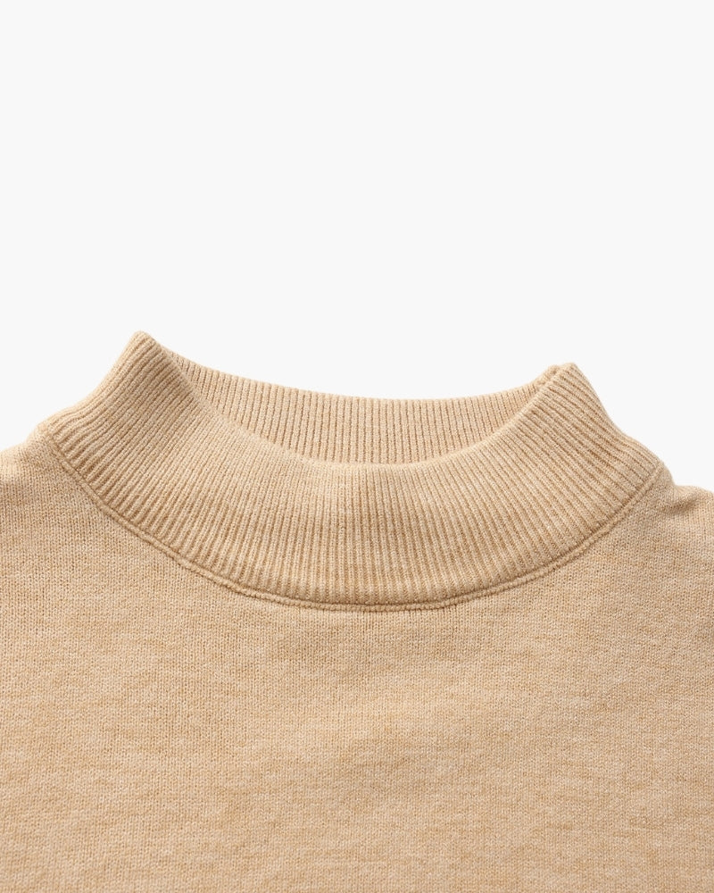 Essential Ribbed Mock Neck Sweater | Savile & Co.