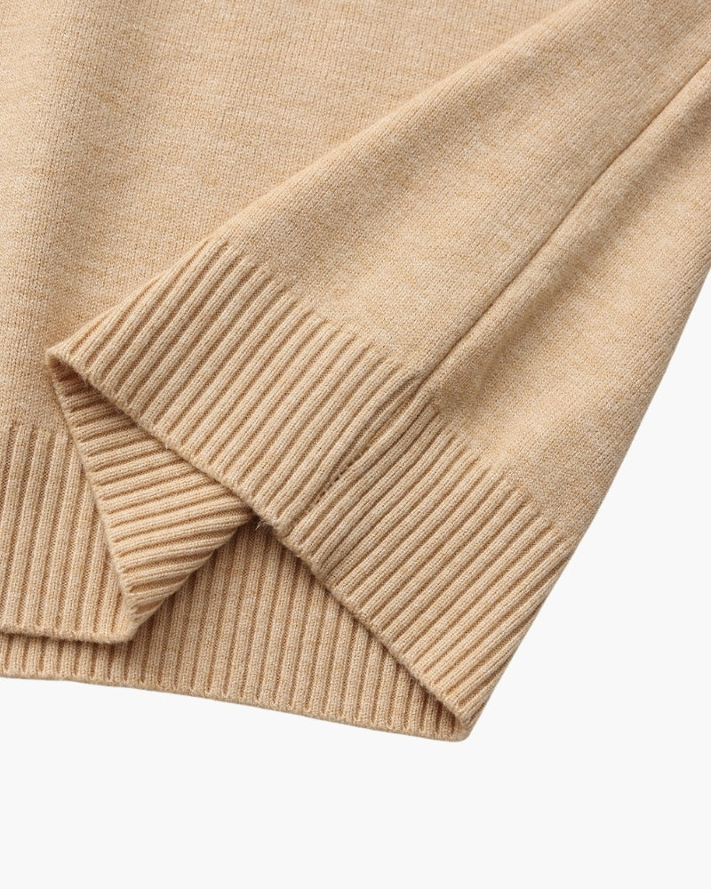 Essential Ribbed Mock Neck Sweater | Savile & Co.