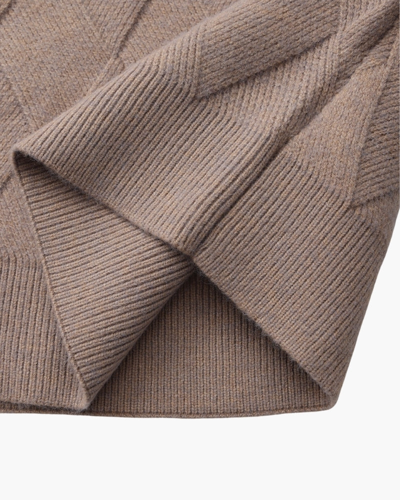 Diamond Knit Crewneck Sweater | Savile & Co.