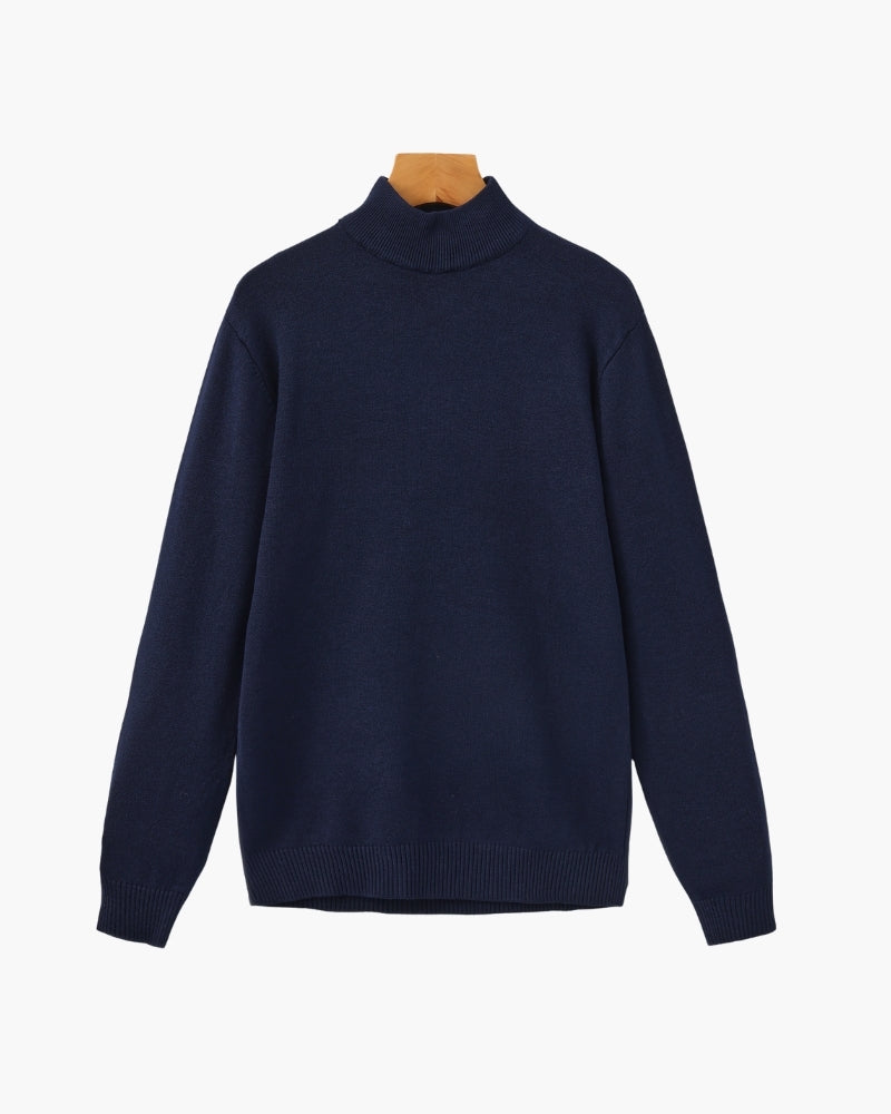 Essential Ribbed Mock Neck Sweater | Savile & Co.