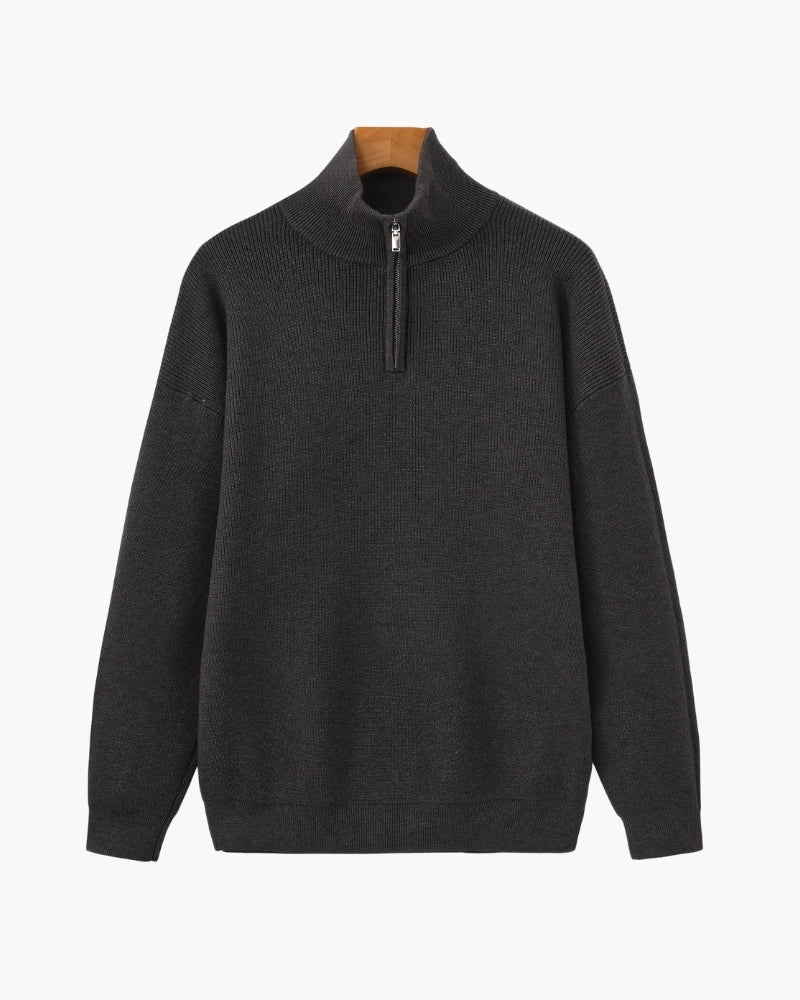Refined Half-Zip Knit Pullover | Savile & Co.