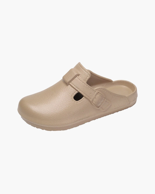 Classic Waterproof Buckle Clogs | Savile & Co.