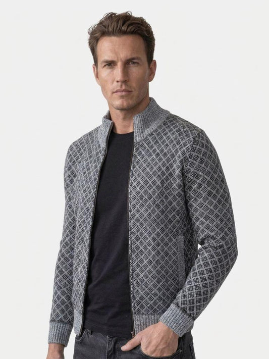 Vintage Jacquard Cardigan | Savile & Co.