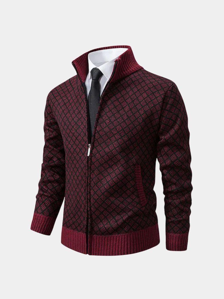 Vintage Jacquard Cardigan | Savile & Co.