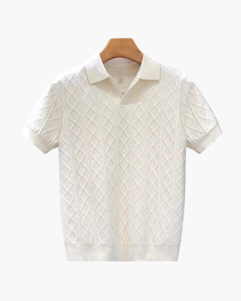 Signature Textured Knit Polo | Savile & Co.