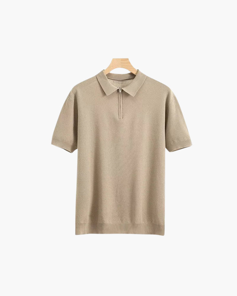 Marbella Zip Up Polo | Savile & Co.