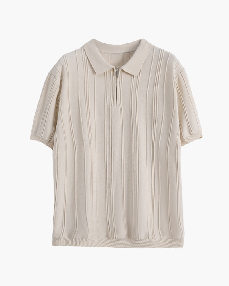 Signature Zip-Up Polo | Savile & Co.