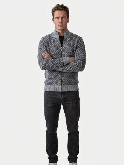 Vintage Jacquard Cardigan | Savile & Co.
