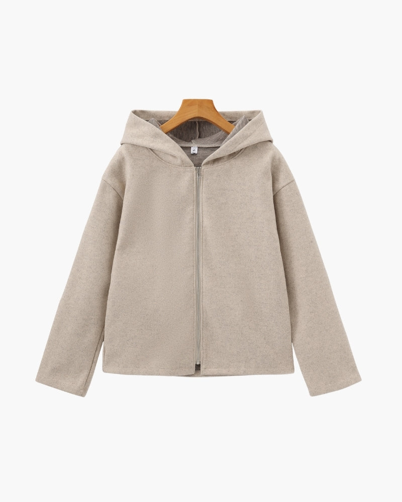 Marlow Wool Zip Coat | Savile & Co.