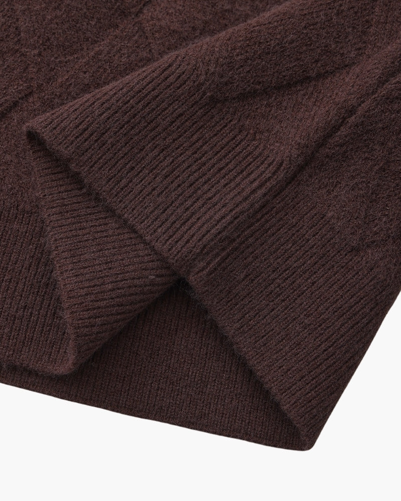 Diamond Knit Crewneck Sweater | Savile & Co.