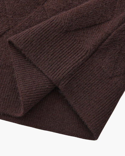 Diamond Knit Crewneck Sweater | Savile & Co.