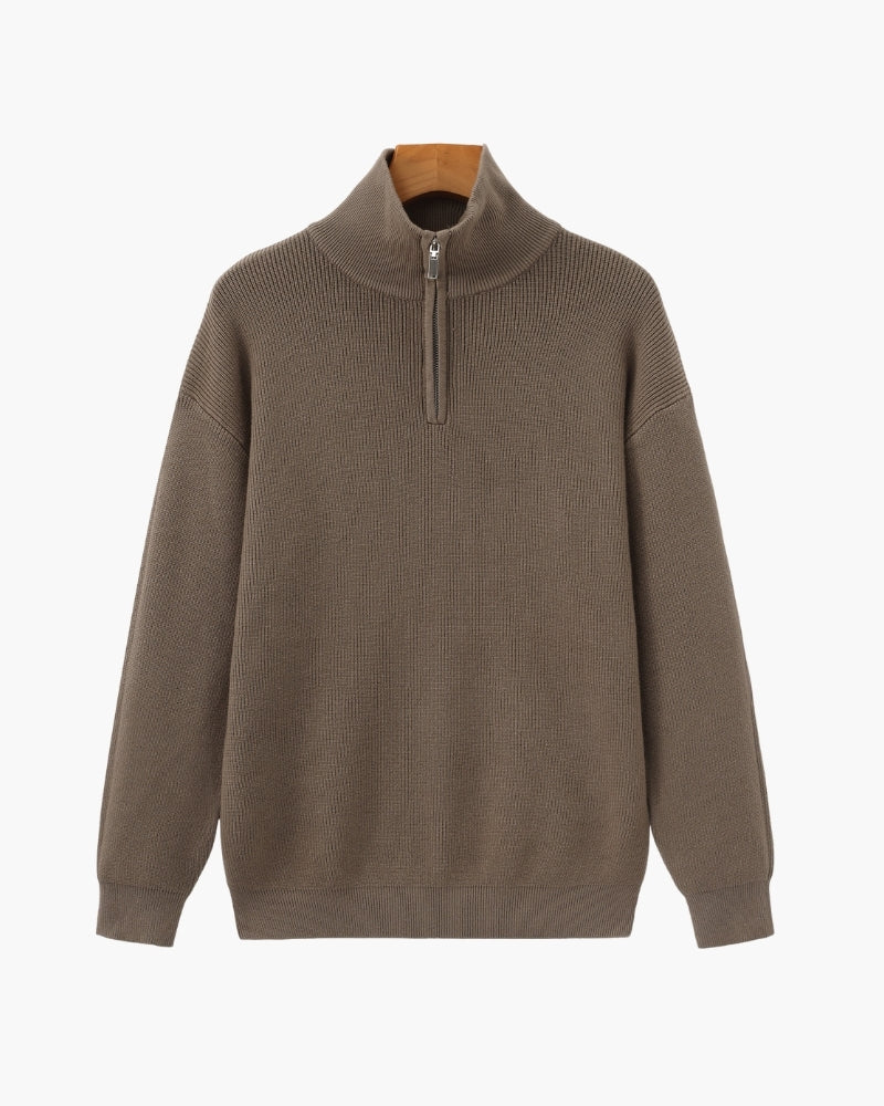 Refined Half-Zip Knit Pullover - Savile & Co.