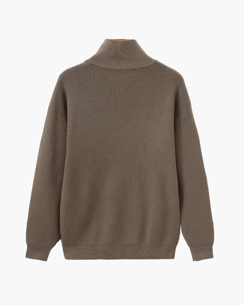 Refined Half-Zip Knit Pullover - Savile & Co.