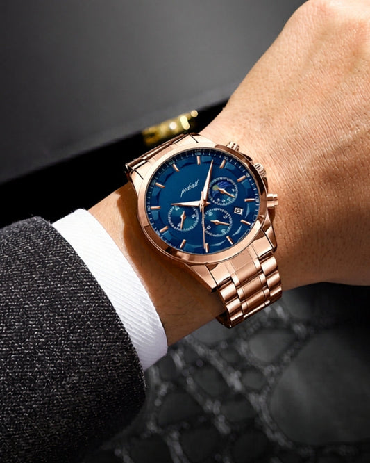 Precision Chronograph Steel Watch | Savile & Co.